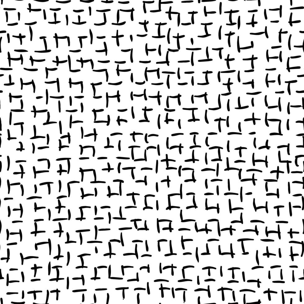 illustration vectorielle de modèle sans couture dessiné main avec des lignes pointillées. ligne noire isolée sur fond blanc. vecteur