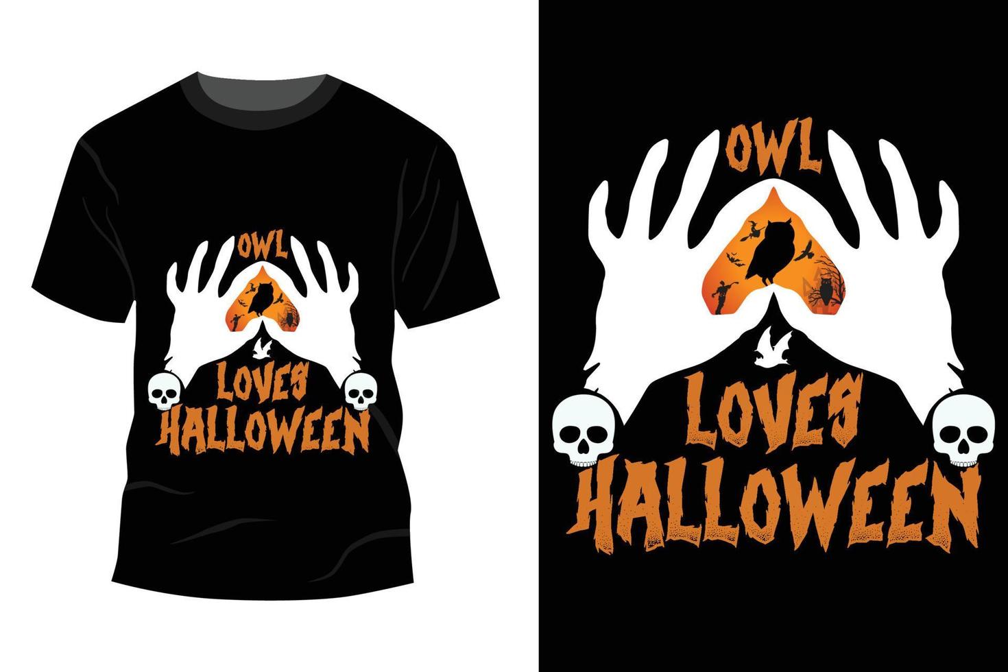 conception de t-shirt d'halloween vecteur