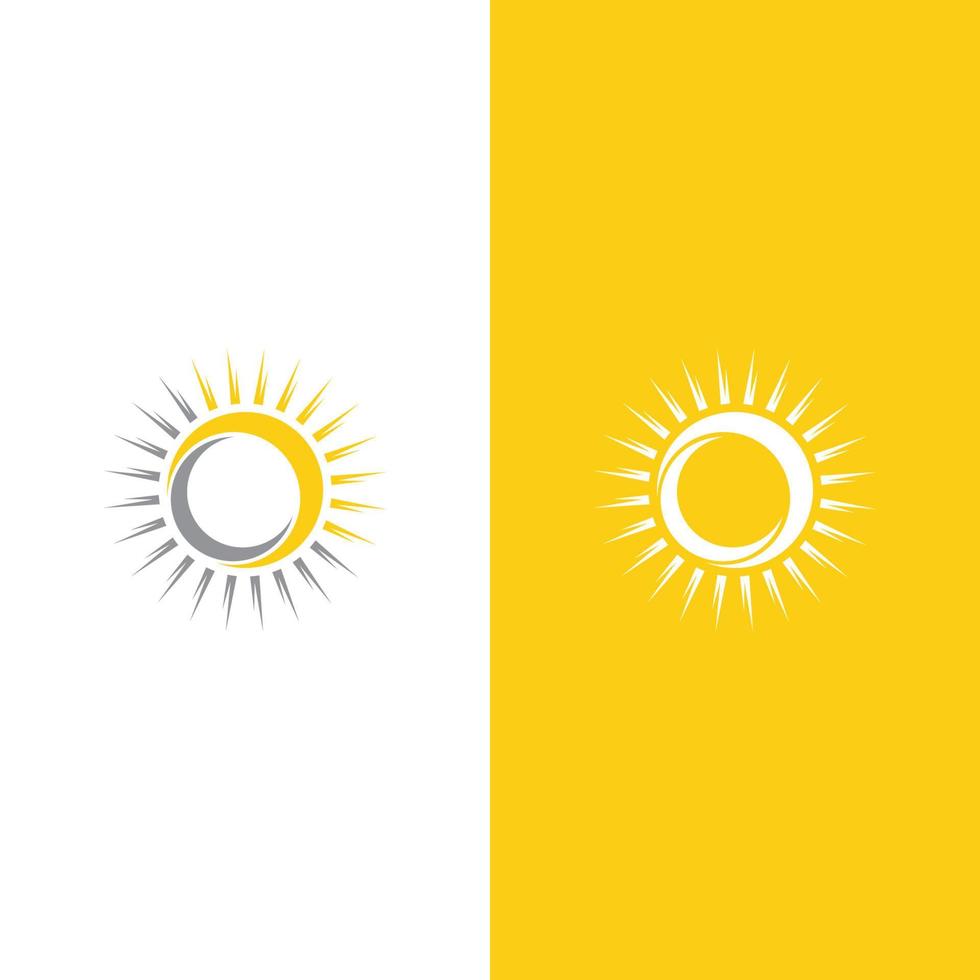 illustration de logo de concept de soleil créatif vecteur