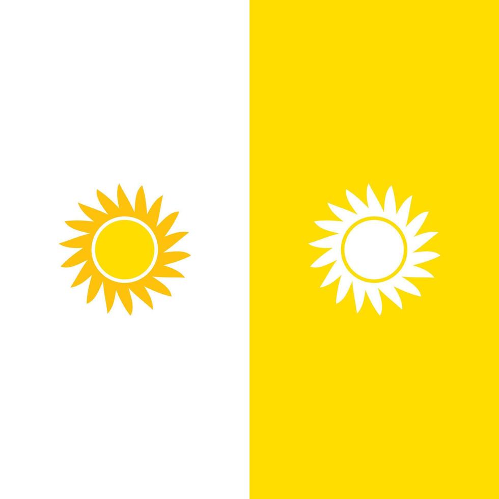 illustration de logo de concept de soleil créatif vecteur