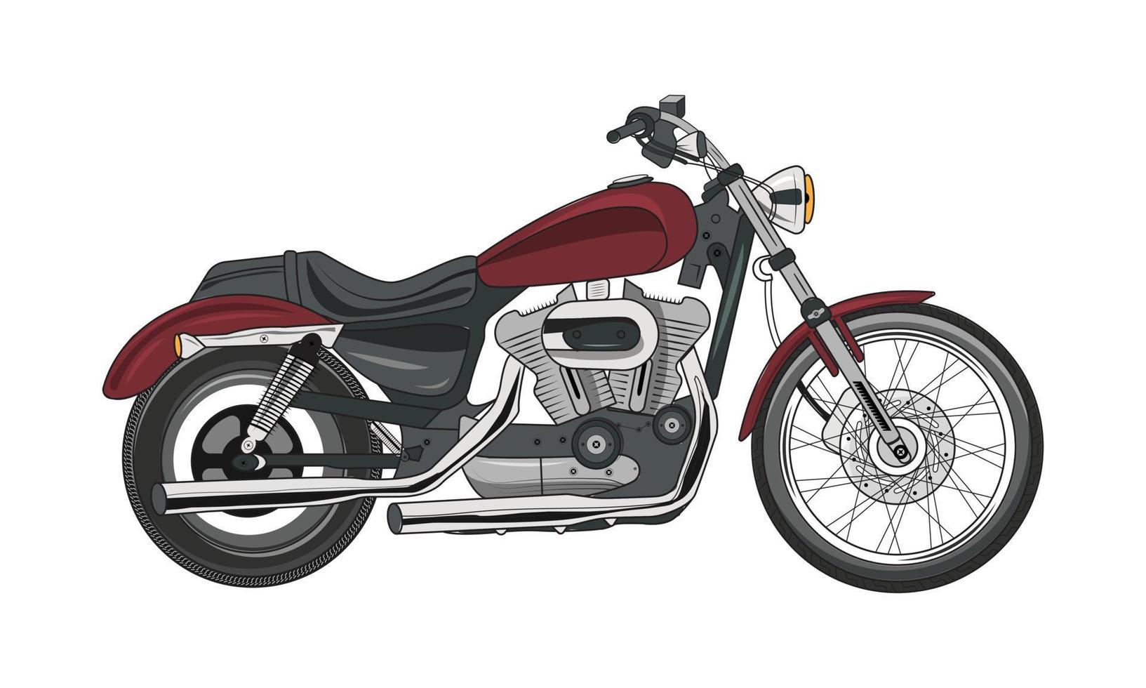 illustration vectorielle de moto vecteur