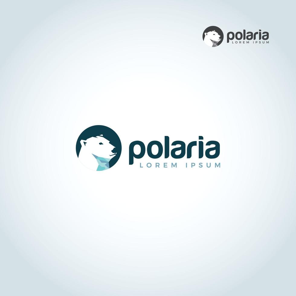 ours polaire tête logo signe symbole icône vecteur