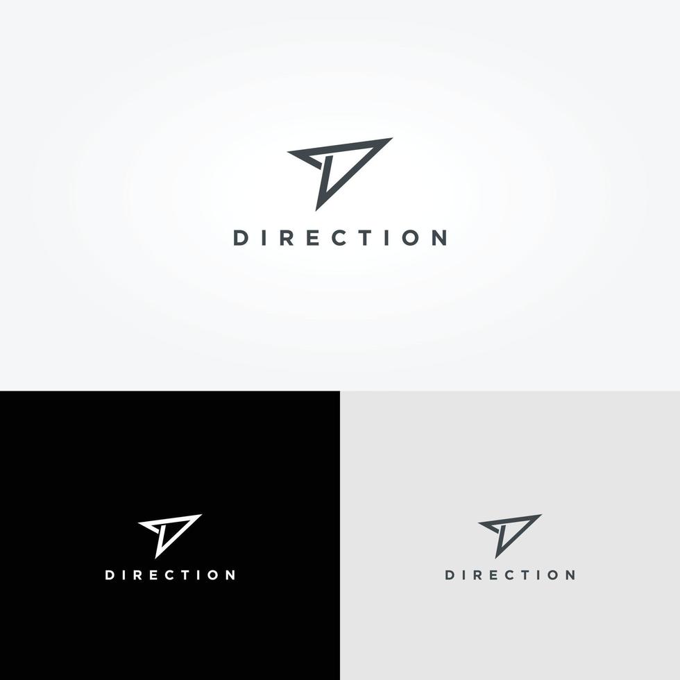 simple propre direction logo signe symbole icône vecteur