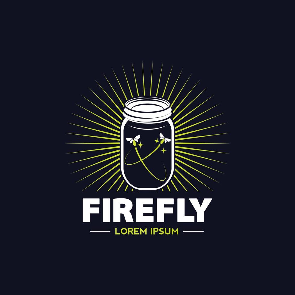 insolite firefly jar logo signe symbole icône vecteur