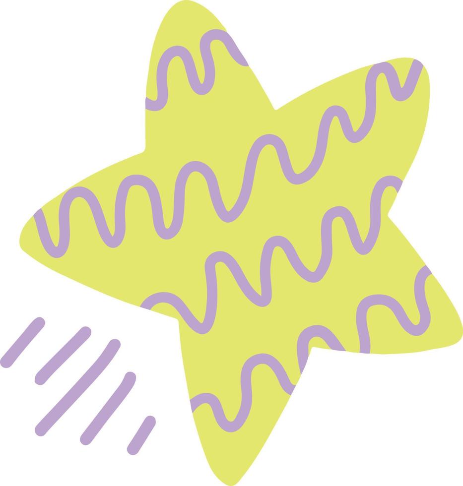 illustration de forme organique abstraite étoile cutey vecteur