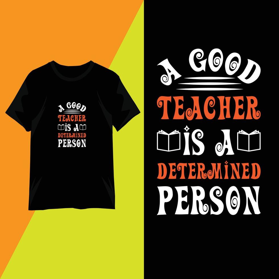 typographie de conception de t-shirt de la journée des enseignants vecteur