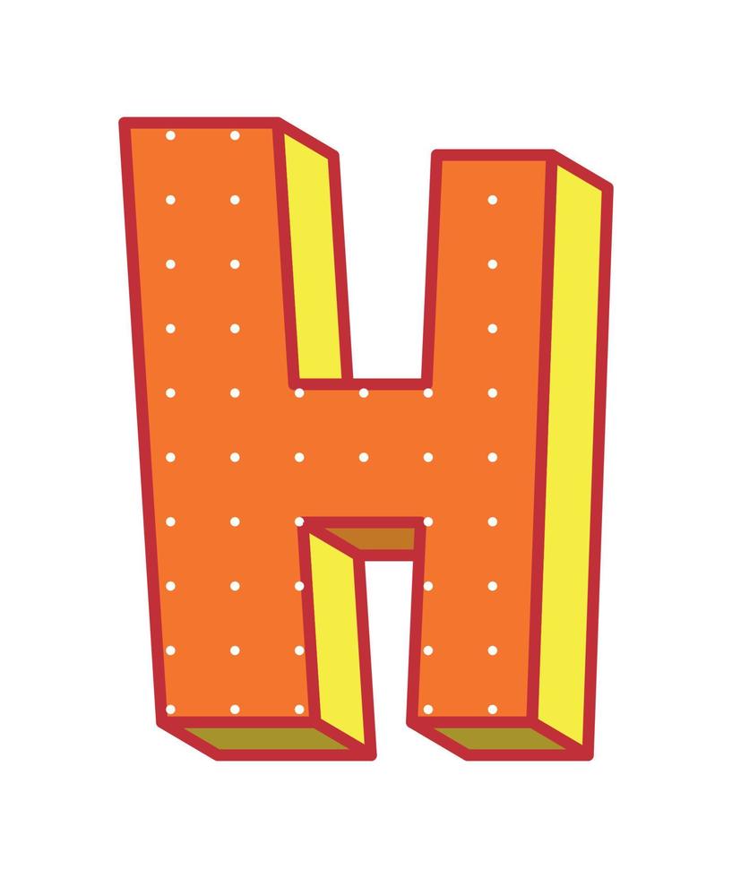 illustration vectorielle de la lettre h vecteur