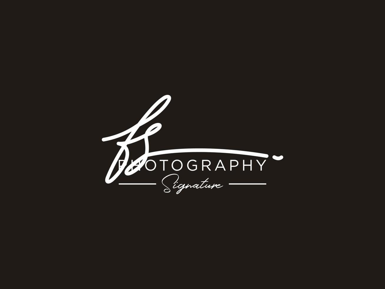 lettre fs signature logo template vecteur