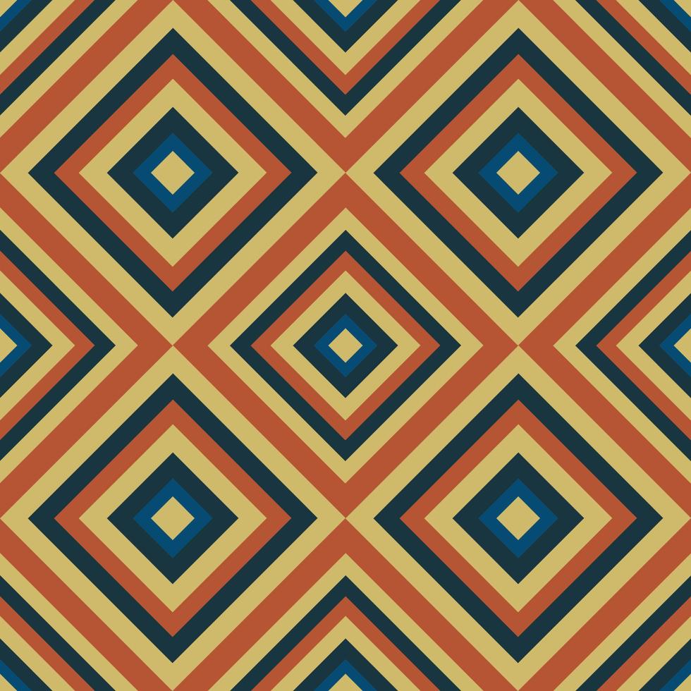 motif esthétique vintage avec des triangles dans le style des années 70 et 60 vecteur