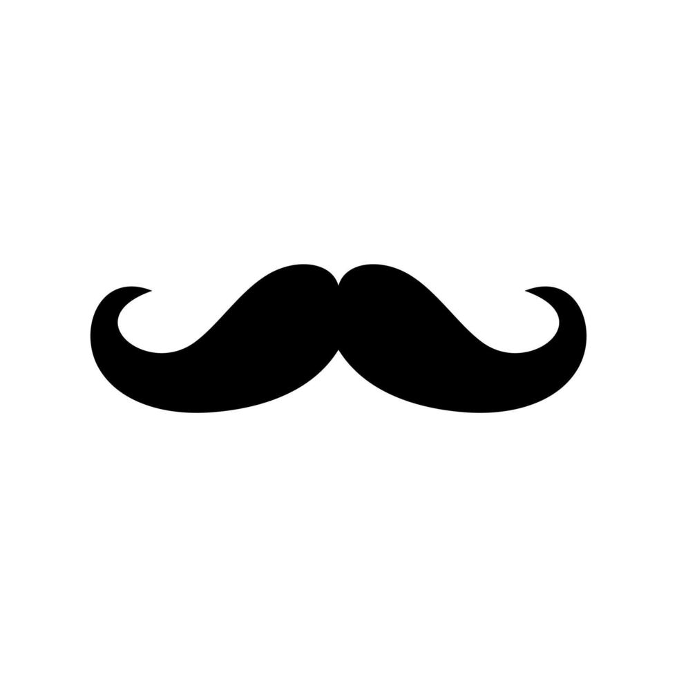 icône de vecteur de moustache