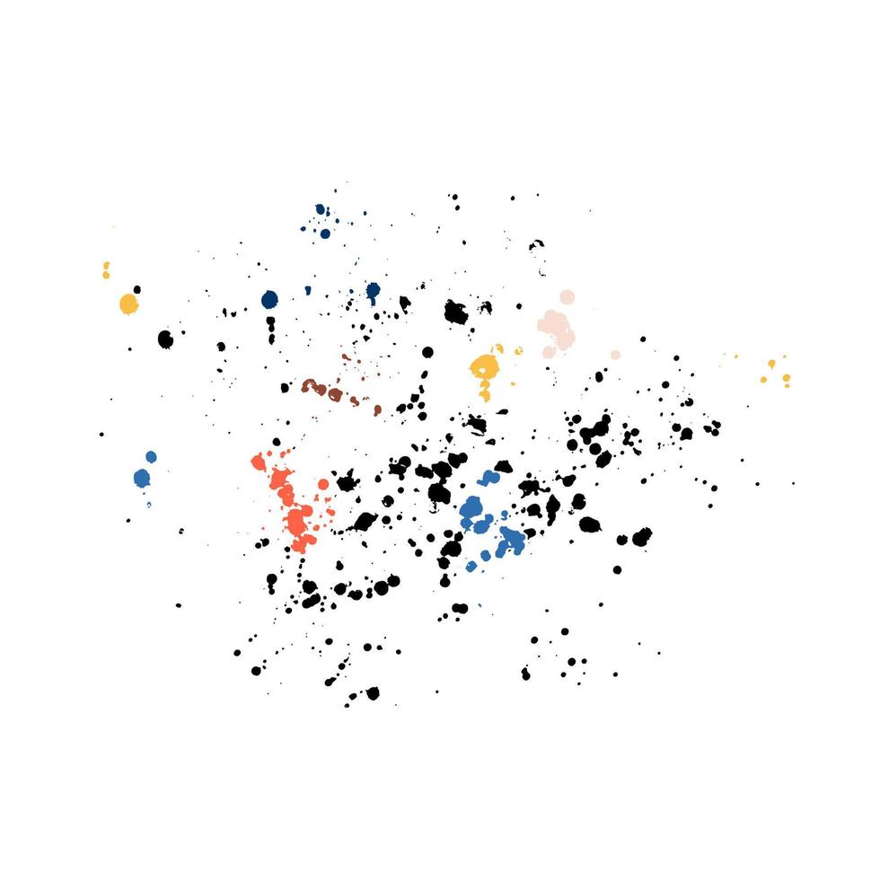 éclaboussures colorées de peinture. illustration vectorielle vecteur