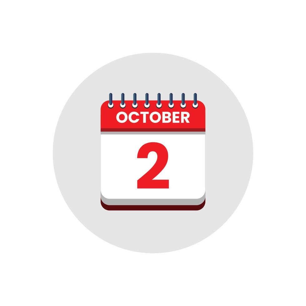 icône de la date du calendrier. icône du jour du mois. date du programme de l'événement. l'heure du rendez-vous. agenda du planificateur, calendrier du mois d'octobre et planificateur de temps. rappel du jour. icône de vecteur