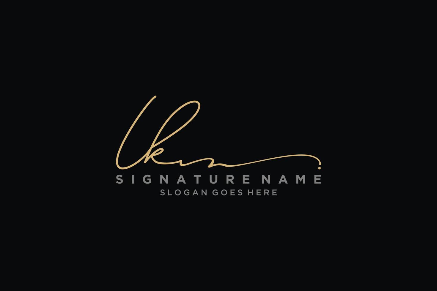 initial ik lettre signature logo modèle design élégant logo signe symbole modèle vecteur icône