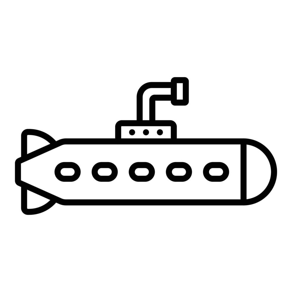 style d'icône sous-marin vecteur