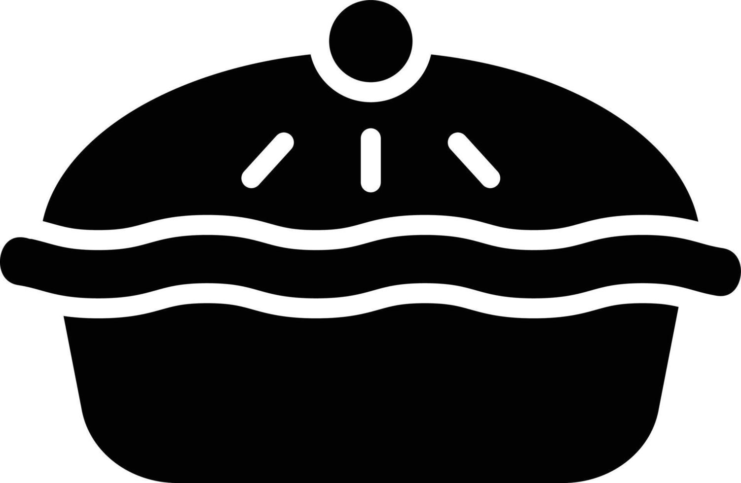 illustration de conception d'icône de vecteur de tarte