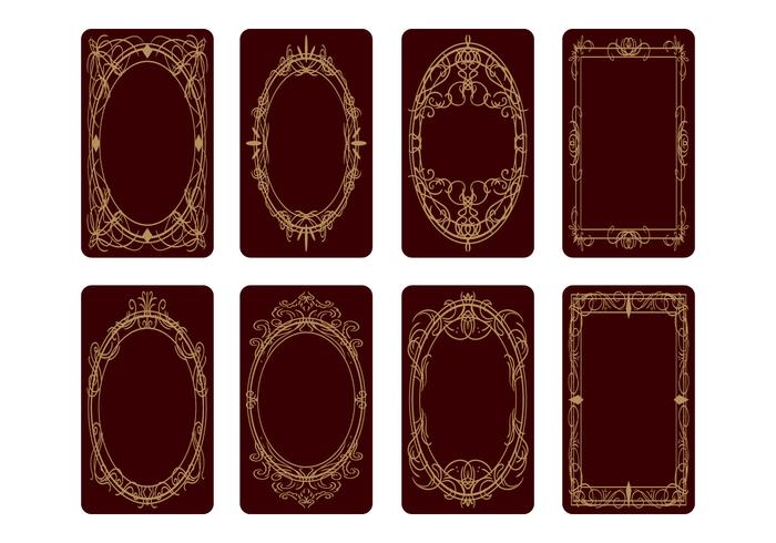 Vecteur gratuit de conception de cartes de tarot