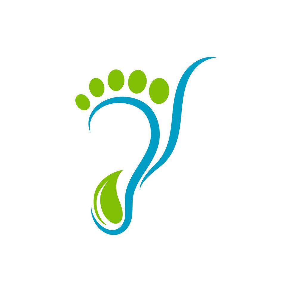 soins des pieds logo modèle vecteur icône illustration