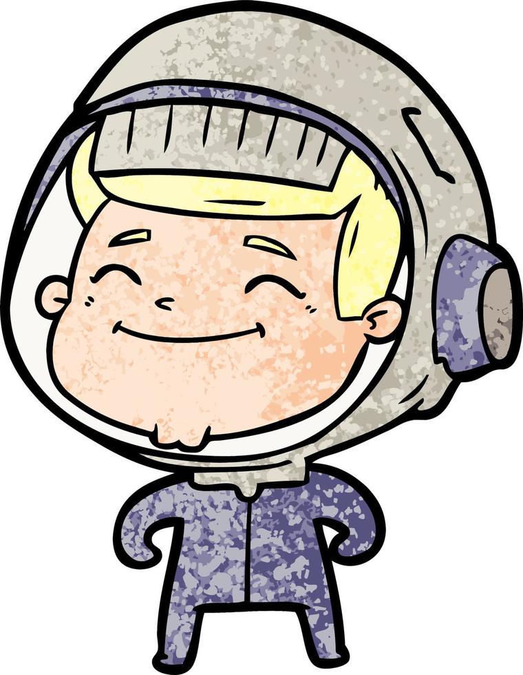 personnage de vecteur astronaute homme en style cartoon