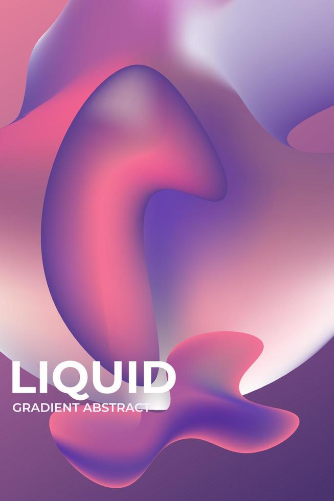 fond dégradé abstrait vertical liquide coloré violet vecteur