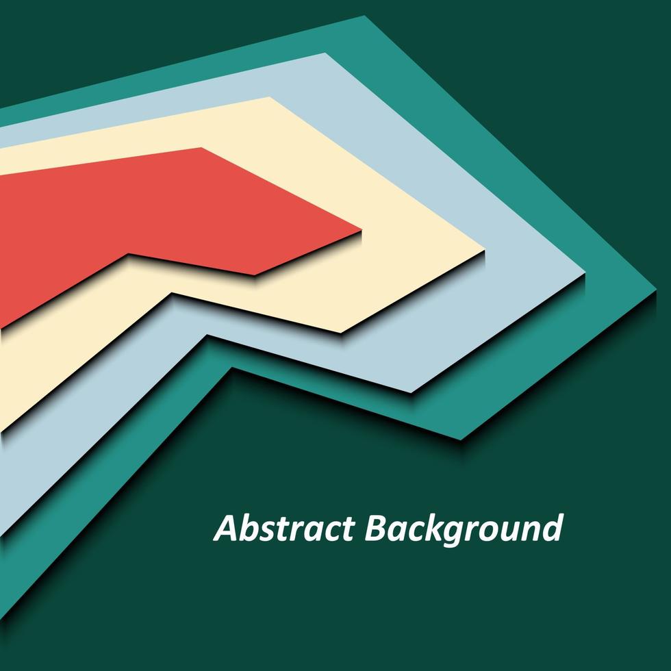 abstrait géométrique de vecteur. abstraction illustrée colorée avec des lignes et des ombres. modèle coloré pour brochure publicitaire. vecteur