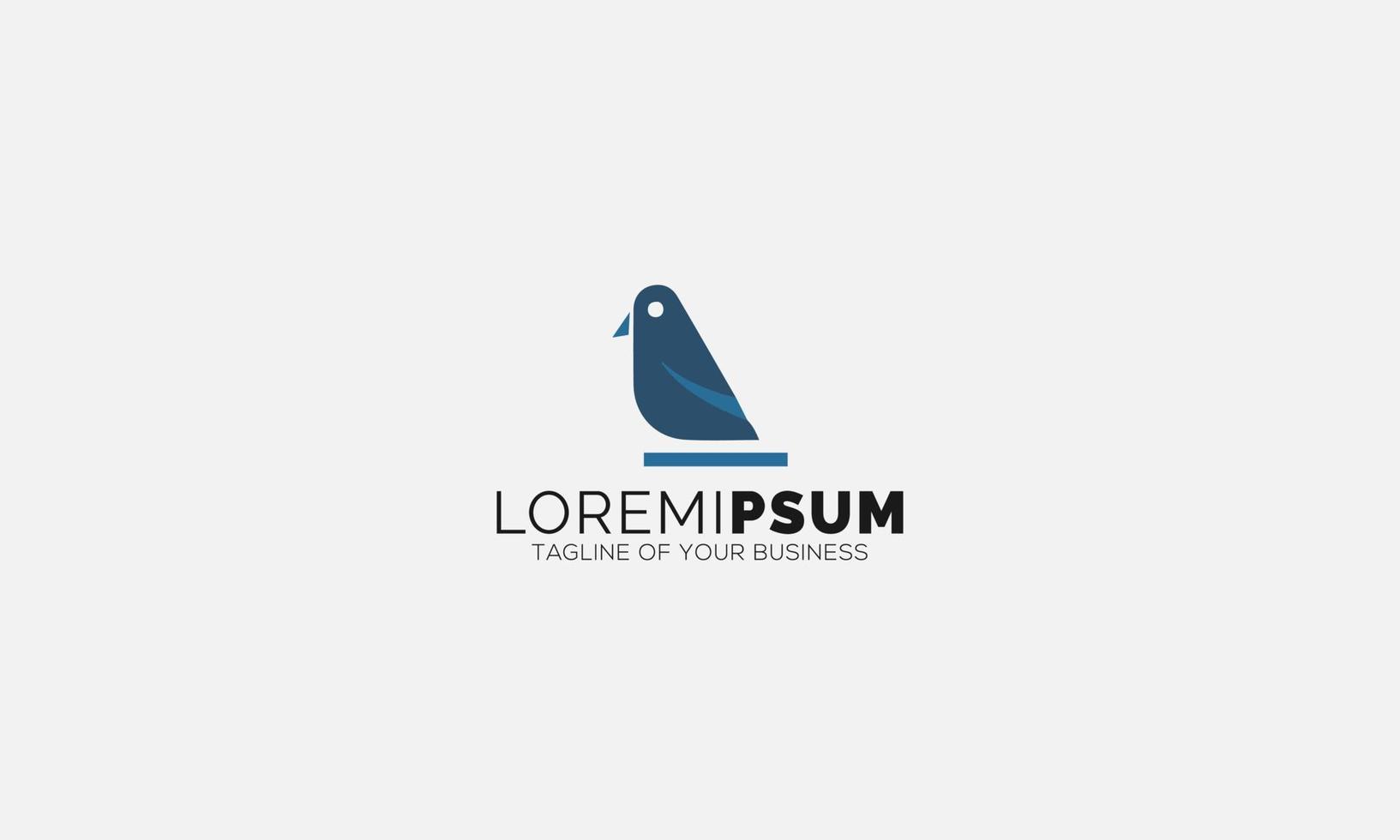 oiseau, moineau, logo vectoriel stylisé