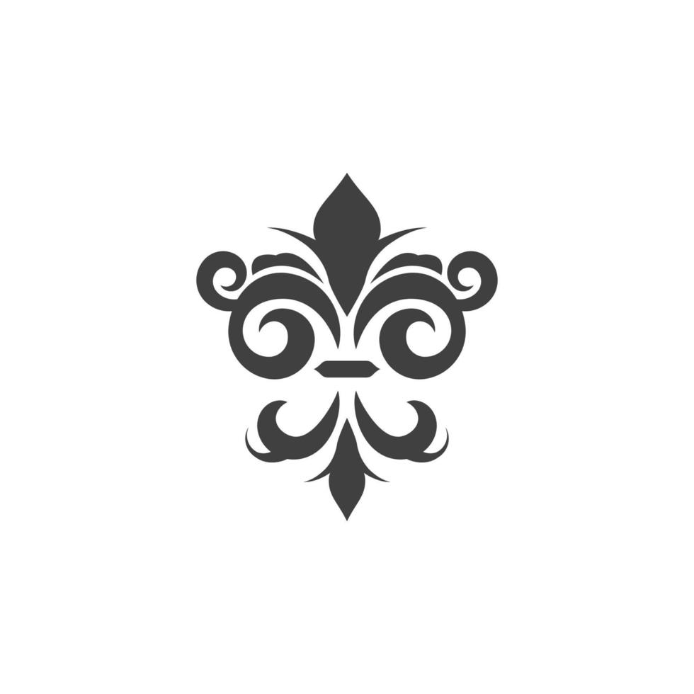 conception d'icône de vecteur de fleur de lis