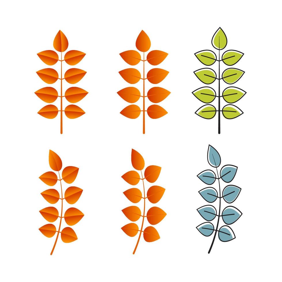 illustration de conception d'icône de vecteur d'élément d'automne