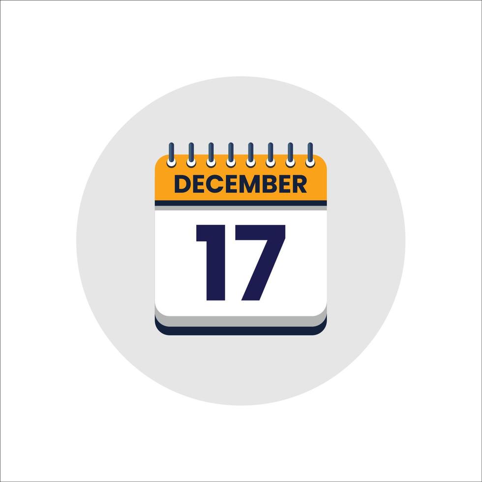 icône de la date du calendrier. icône du jour du mois. date du programme de l'événement. l'heure du rendez-vous. agenda du planificateur, calendrier du mois de décembre et planificateur de temps. rappel du jour. icône de vecteur