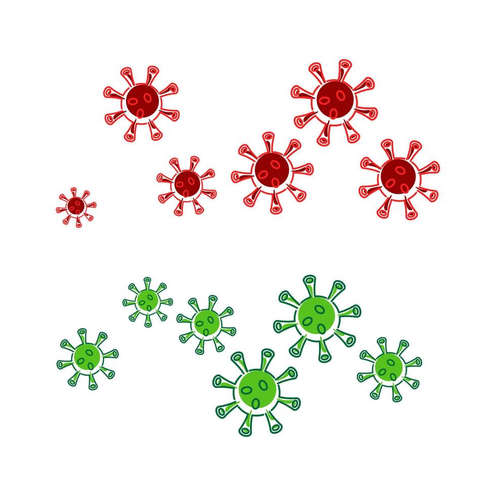 conception de modèle d'icône d'illustration vectorielle de virus vecteur