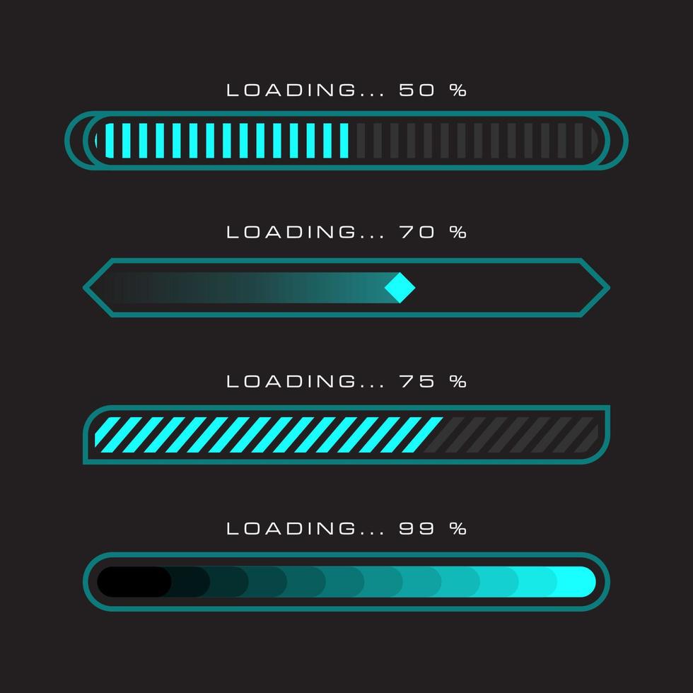 illustration de conception d'icône de vecteur de chargement