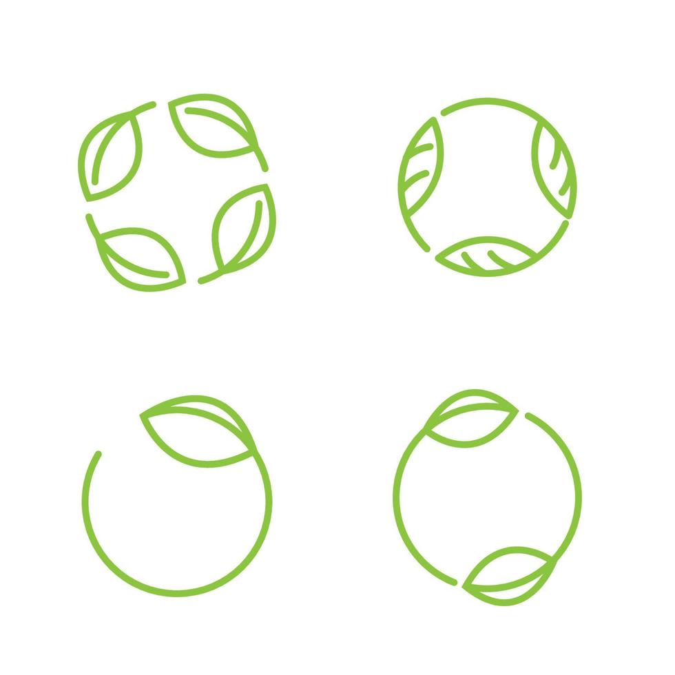 illustration de conception d'icône de vecteur d'élément végétalien