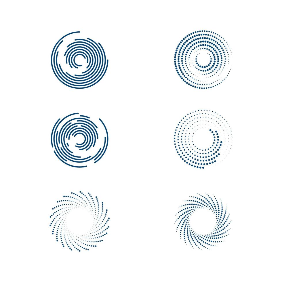 vecteur de points de cercle de demi-teinte