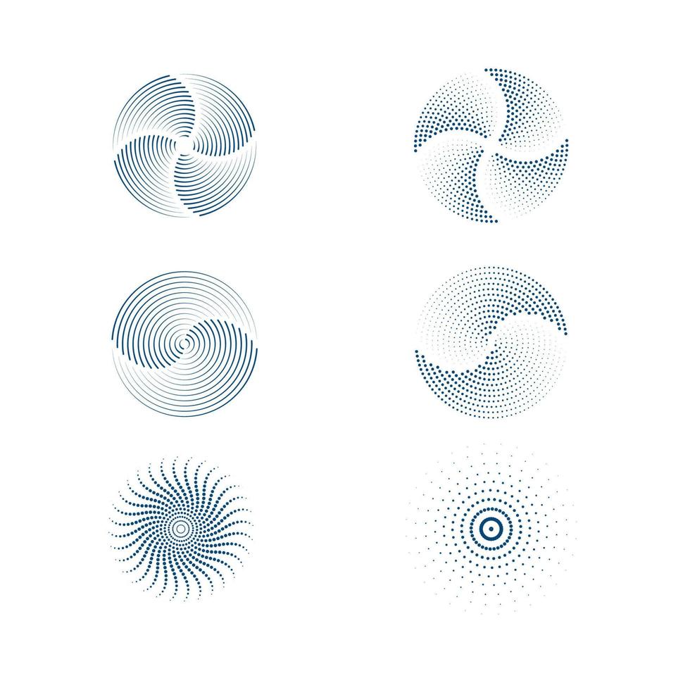 vecteur de points de cercle de demi-teinte