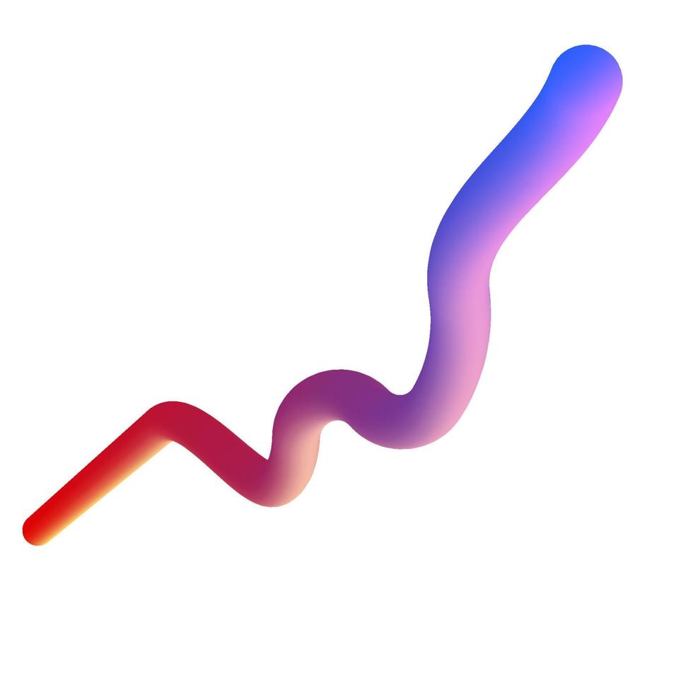 3d gradient forme élément clipart vecteur