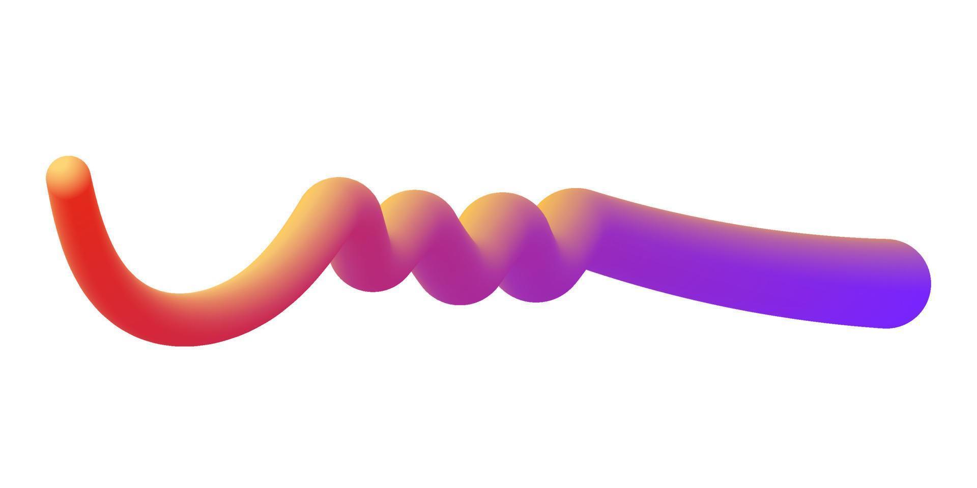 3d gradient forme élément clipart vecteur