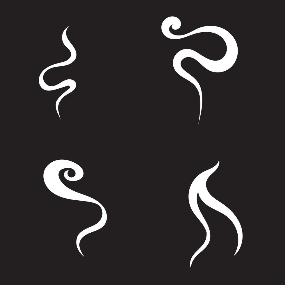 illustration de conception d'icône de vecteur de fumée