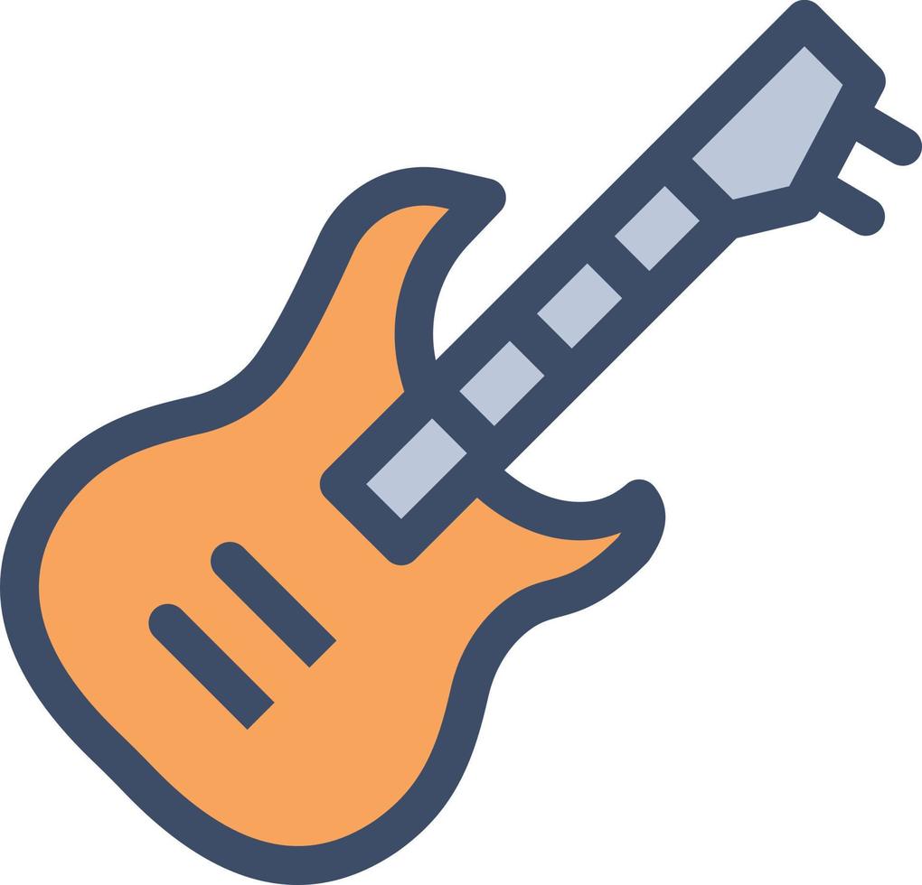 illustration vectorielle de guitare sur fond.symboles de qualité premium.icônes vectorielles pour le concept et la conception graphique. vecteur