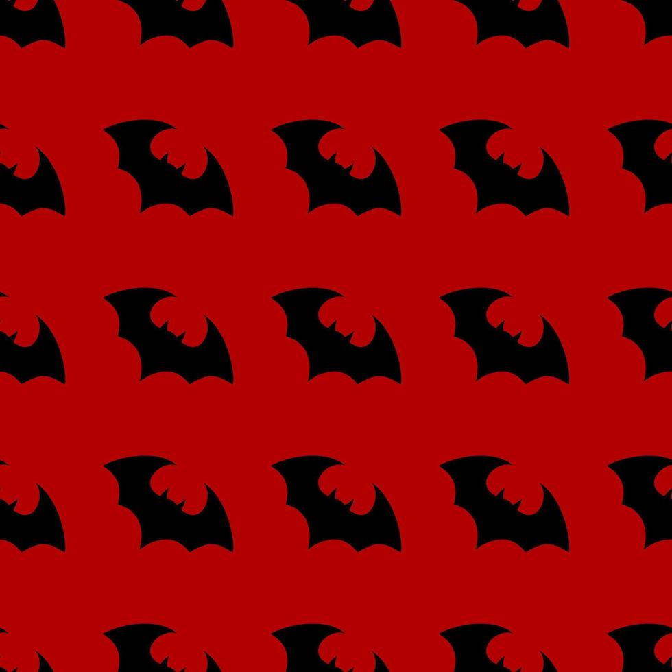 chauve-souris volante d'halloween. chauve-souris vecteur vampire. silhouette sombre de chauves-souris volant dans un style plat. modèle sans couture. fond d'halloween.