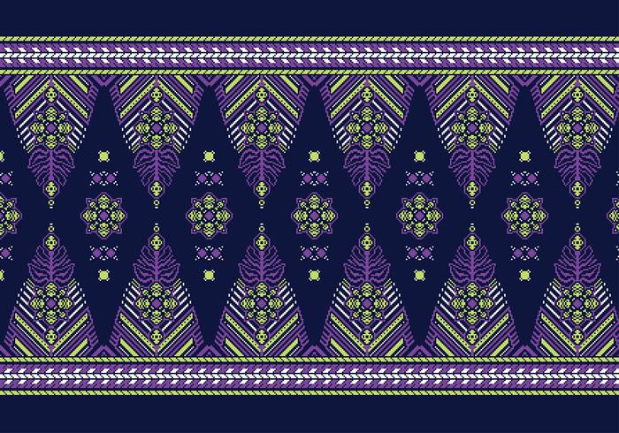 Songket pandai pattern vecteur gratuit