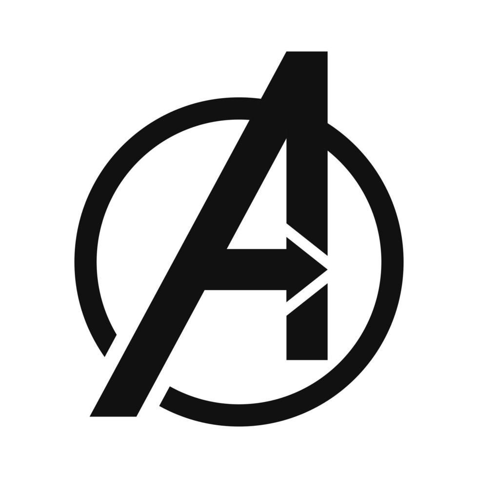 icône de vecteur isolé logo avengers