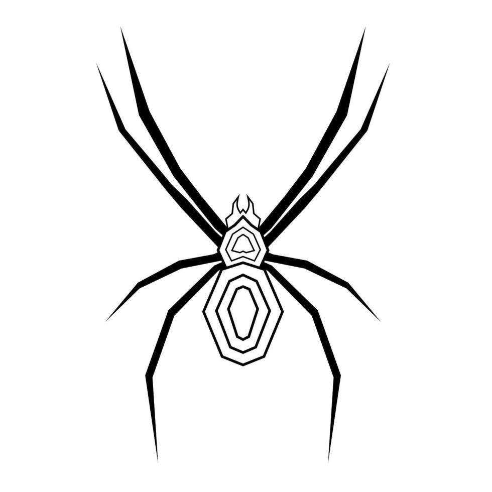 illustration vectorielle graphique d'araignée géométrique parfaite pour le logo vecteur