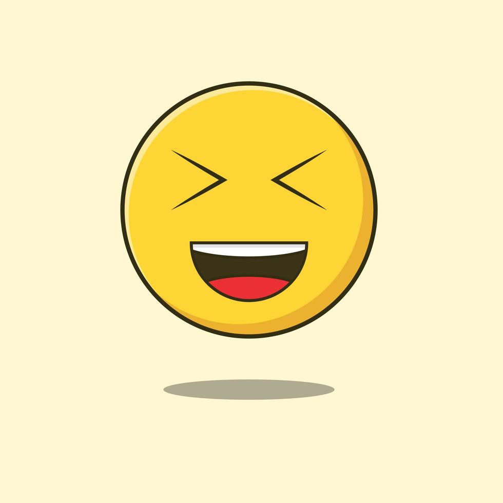 emoji vecteur de rire