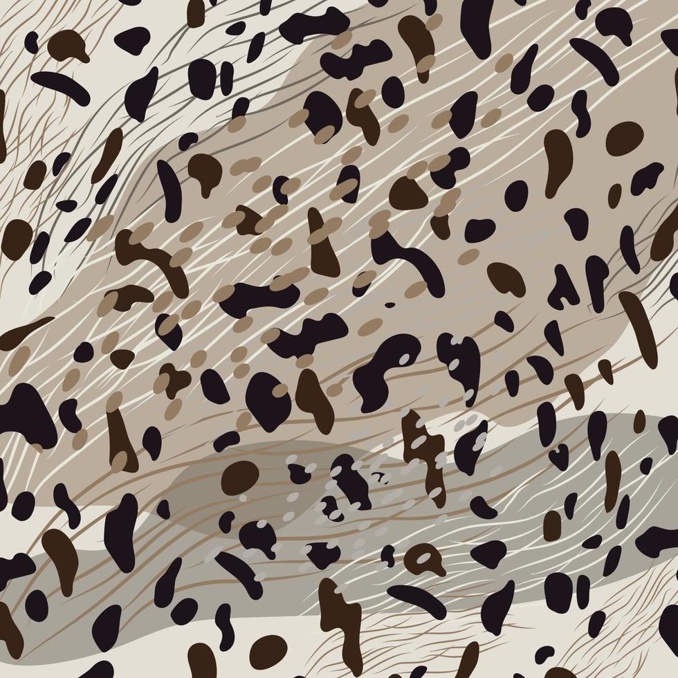 motif abstrait gris avec fourrure d'hyène. dessin à la main texture animale. abstrait de la ligne. vecteur