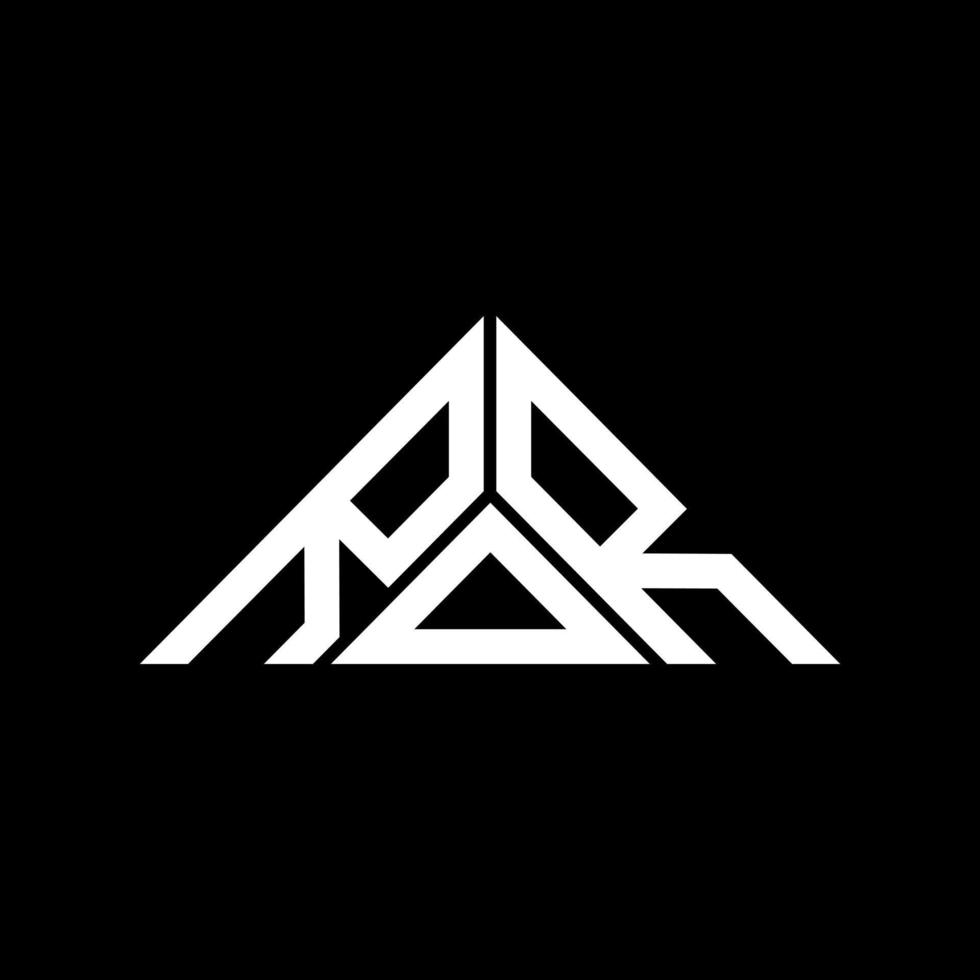 conception créative du logo de lettre rdr avec graphique vectoriel, logo rdr simple et moderne en forme de triangle. vecteur