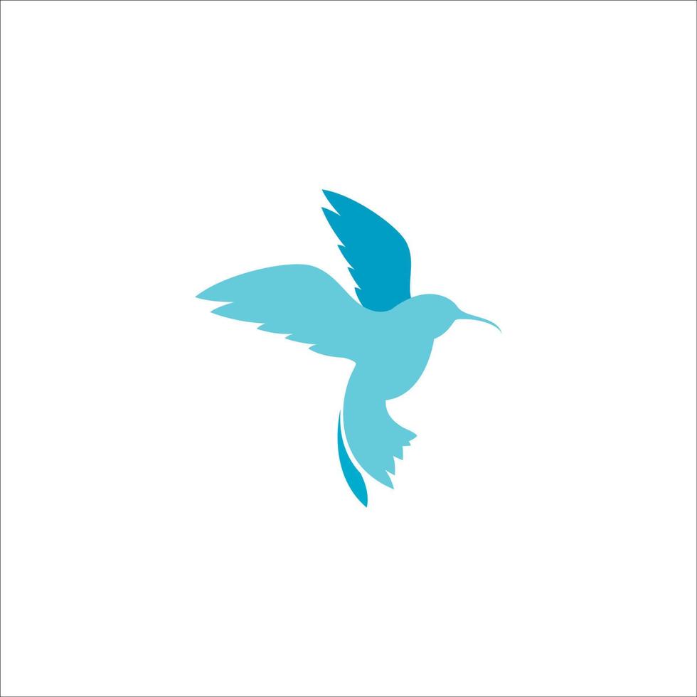 illustration de conception icône vecteur colibri