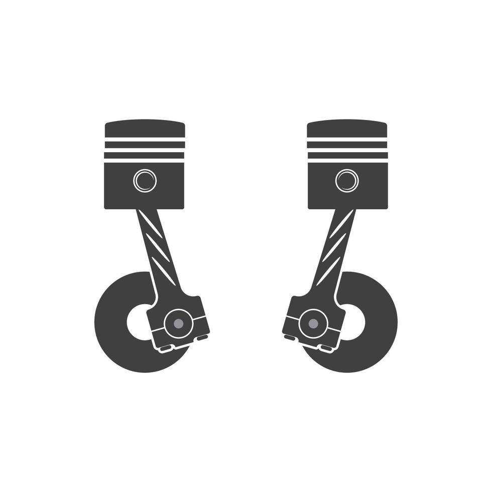 modèle d'illustration de conception d'icône de vecteur de piston