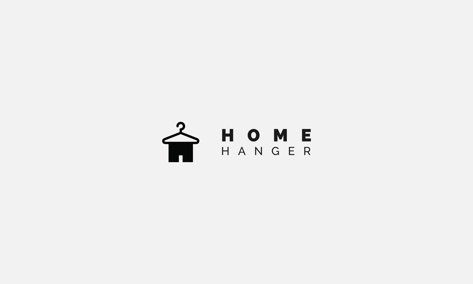 logo vecteur de conception de cintres à la maison