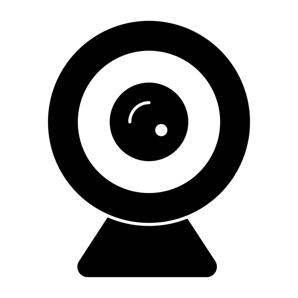 une icône de technologie moderne de webcam vecteur