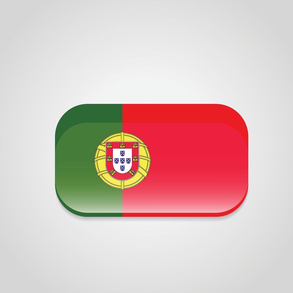 vecteur de conception du drapeau du portugal