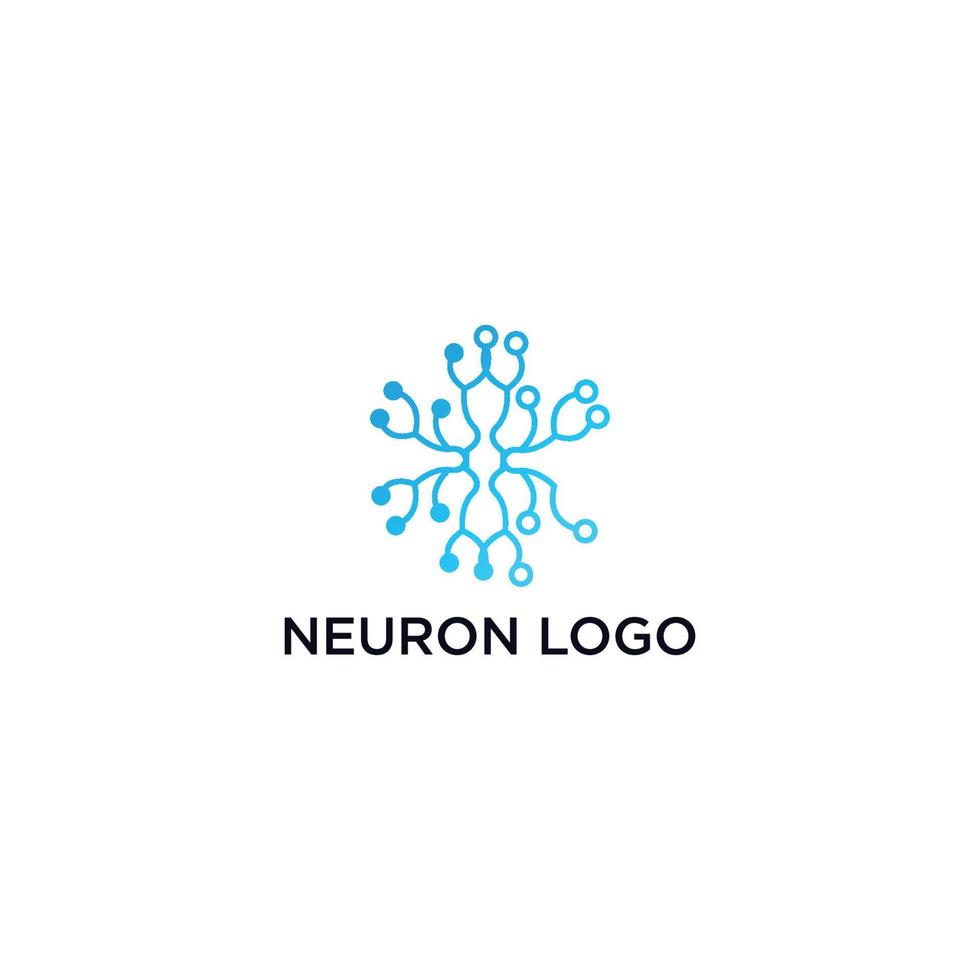 image vectorielle de neurone logo icône vecteur